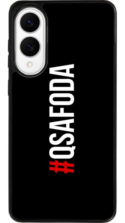 Coque Samsung Galaxy S25 Edge - Silicone rigide noir Qsafoda 1