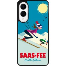 Samsung Galaxy S25 Edge Case Hülle - Silikon schwarz Saas-Fee Ski Downhill