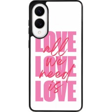 Samsung Galaxy S25 Edge Case Hülle - Silikon schwarz Saint Valentines Day 26 Love all we need is