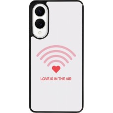 Samsung Galaxy S25 Edge Case Hülle - Silikon schwarz Saint Valentines Day 26 Love is in the air
