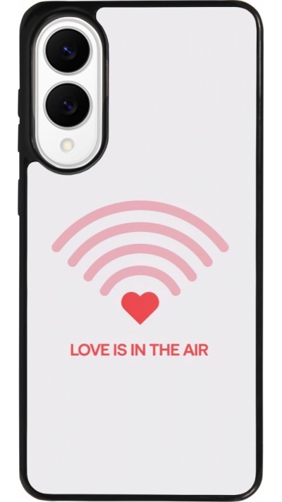 Samsung Galaxy S25 Edge Case Hülle - Silikon schwarz Saint Valentines Day 26 Love is in the air