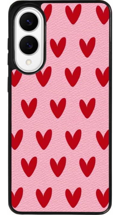 Samsung Galaxy S25 Edge Case Hülle - Silikon schwarz Saint Valentines Day 26 Pattern heart