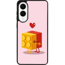 Samsung Galaxy S25 Edge Case Hülle - Silikon schwarz Saint Valentines Day 26 Puzzle