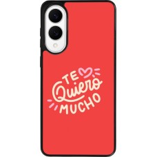 Samsung Galaxy S25 Edge Case Hülle - Silikon schwarz Saint Valentines Day 26 Te quiero mucho