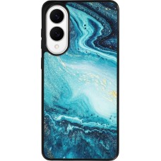 Samsung Galaxy S25 Edge Case Hülle - Silikon schwarz Sea Foam Blue