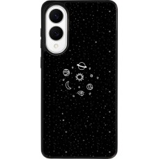 Coque Samsung Galaxy S25 Edge - Silicone rigide noir Space Doodle