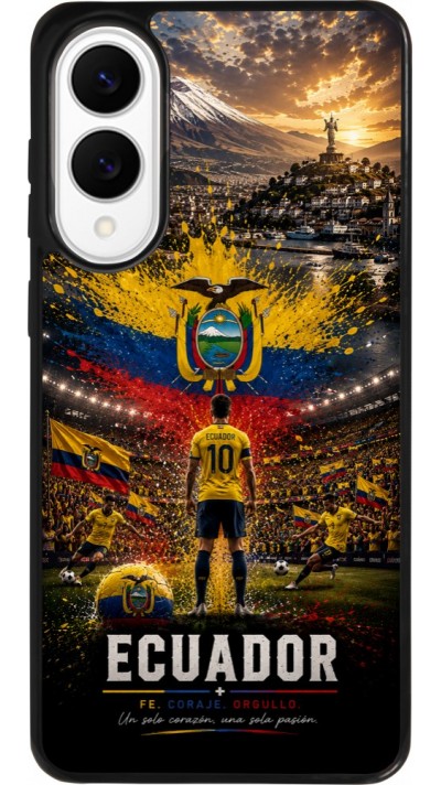 Samsung Galaxy S25 Edge Case Hülle - Silikon schwarz Fussball Ecuador splash 2026