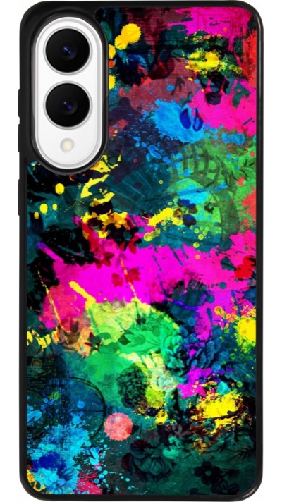 Coque Samsung Galaxy S25 Edge - Silicone rigide noir Splash paint