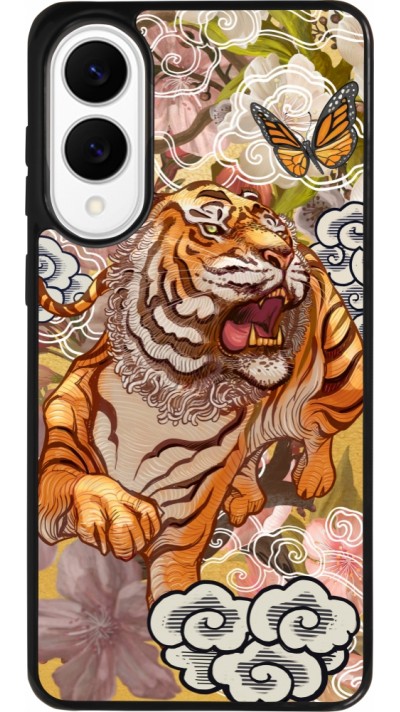 Coque Samsung Galaxy S25 Edge - Silicone rigide noir Spring 23 japanese tiger