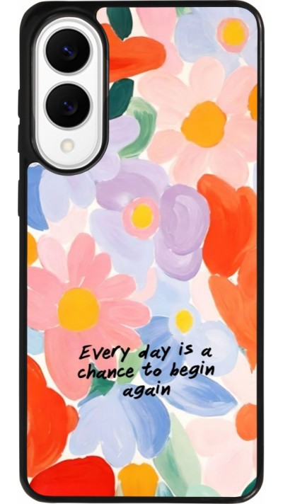 Samsung Galaxy S25 Edge Case Hülle - Silikon schwarz Every day is a chance Spring 2026