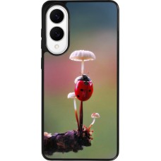 Samsung Galaxy S25 Edge Case Hülle - Silikon schwarz Ladybird on a mushroom Spring 2026