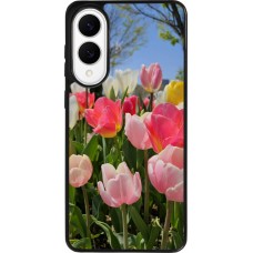 Samsung Galaxy S25 Edge Case Hülle - Silikon schwarz Tulips Spring 2026