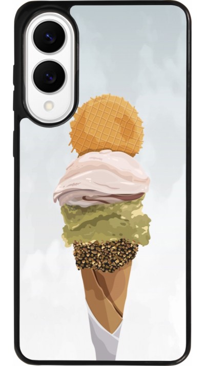 Coque Samsung Galaxy S25 Edge - Silicone rigide noir Summer 2025 Cornet