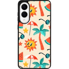 Samsung Galaxy S25 Edge Case Hülle - Silikon schwarz Summer 2025 Pattern soleil