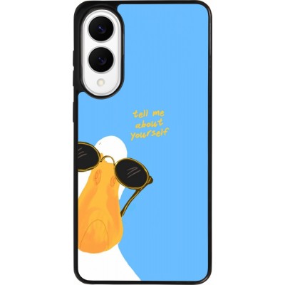 Coque Samsung Galaxy S25 Edge - Silicone rigide noir Tell me about yourself Summer 2026