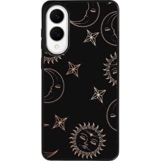 Coque Samsung Galaxy S25 Edge - Silicone rigide noir Suns and Moons