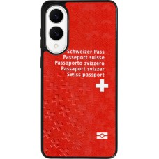 Coque Samsung Galaxy S25 Edge - Silicone rigide noir Swiss Passport