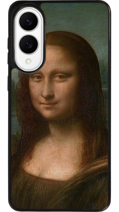 Coque Samsung Galaxy S25 Edge - Silicone rigide noir Tableau art - La Joconde - Léonard de Vinci