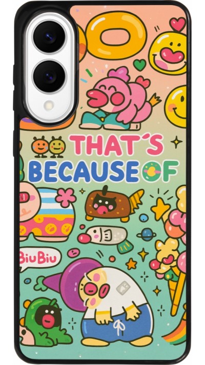 Coque Samsung Galaxy S25 Edge - Silicone rigide noir Thats beacause of