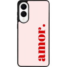 Coque Samsung Galaxy S25 Edge - Silicone rigide noir Valentine 2024 amor