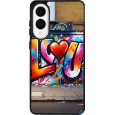 Samsung Galaxy S25 Edge Case Hülle - Silikon schwarz Valentin 2025 Liebe U Tag