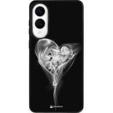 Coque Samsung Galaxy S25 Edge - Silicone rigide noir Valentine 2022 Black Smoke