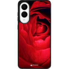 Samsung Galaxy S25 Edge Case Hülle - Silikon schwarz Valentine 2022 Rose