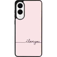 Coque Samsung Galaxy S25 Edge - Silicone rigide noir Valentine 2023 i love you writing