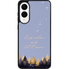 Coque Samsung Galaxy S25 Edge - Silicone rigide noir Winter 25 Winter illustration of trees