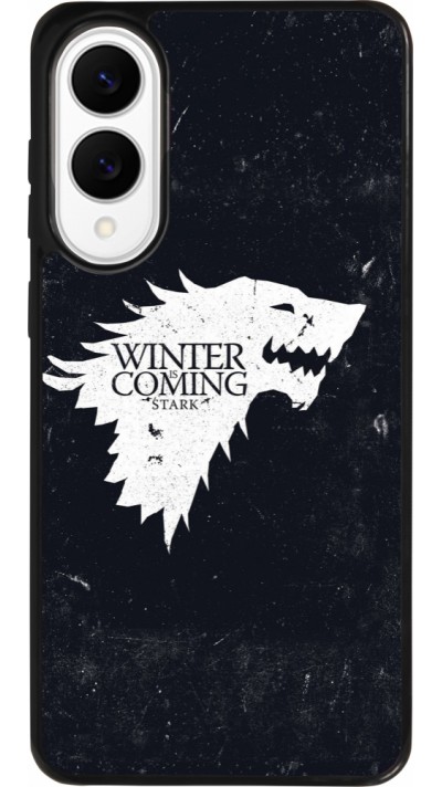 Coque Samsung Galaxy S25 Edge - Silicone rigide noir Winter is coming Stark