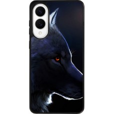 Samsung Galaxy S25 Edge Case Hülle - Silikon schwarz Wolf Shape