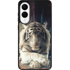 Coque Samsung Galaxy S25 Edge - Silicone rigide noir Zen Tiger