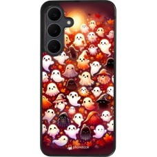 Coque Samsung Galaxy S25 FE - Silicone rigide noir Fantômes automne mignons