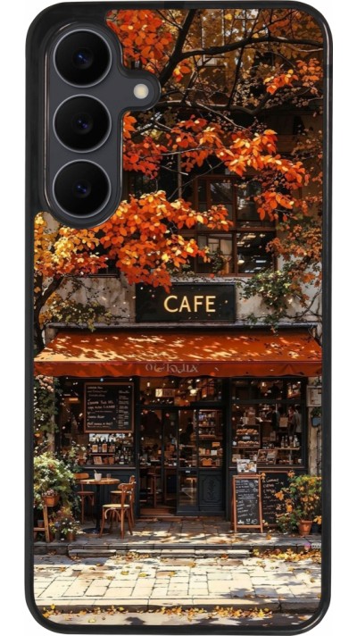 Coque Samsung Galaxy S25 FE - Silicone rigide noir Autumn 25 Coffee shop