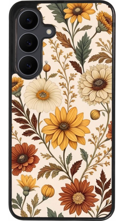 Coque Samsung Galaxy S25 FE - Silicone rigide noir Autumn 25 Flower pattern