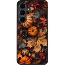 Coque Samsung Galaxy S25 FE - Silicone rigide noir Autumn 25 Pumpkin