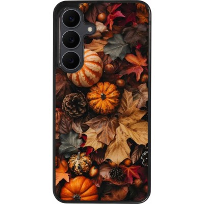 Coque Samsung Galaxy S25 FE - Silicone rigide noir Autumn 25 Pumpkin