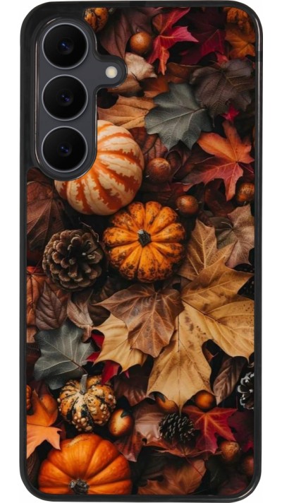 Coque Samsung Galaxy S25 FE - Silicone rigide noir Autumn 25 Pumpkin