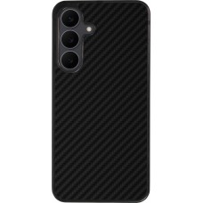 Samsung Galaxy S25 FE Case Hülle - Silikon schwarz Carbon Basic