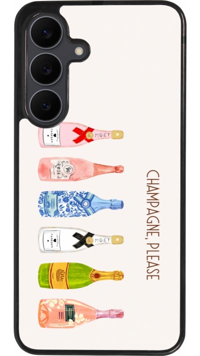 Coque Samsung Galaxy S25 FE - Silicone rigide noir Champagne Please