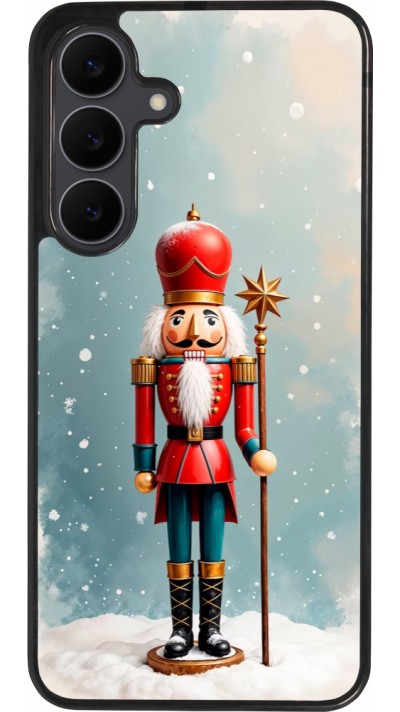 Coque Samsung Galaxy S25 FE - Silicone rigide noir Christmas 25 Nutcracker Snow