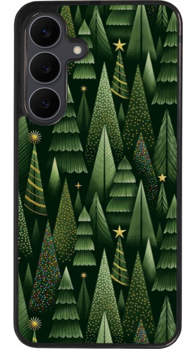 Coque Samsung Galaxy S25 FE - Silicone rigide noir Christmas 25 Pattern Xmas Tree