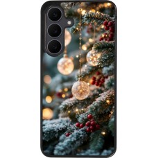 Samsung Galaxy S25 FE Case Hülle - Silikon schwarz Christmas 25 Xmas Decorated Tree