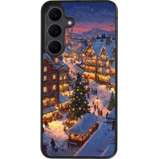 Samsung Galaxy S25 FE Case Hülle - Silikon schwarz Christmas 25 Xmas Village