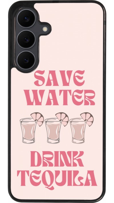 Coque Samsung Galaxy S25 FE - Silicone rigide noir Cocktail Save Water Drink Tequila