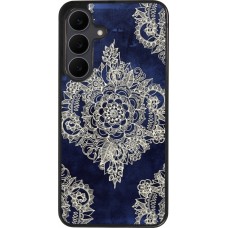 Coque Samsung Galaxy S25 FE - Silicone rigide noir Cream Flower Moroccan