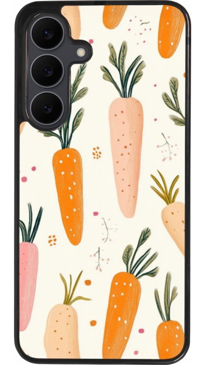 Samsung Galaxy S25 FE Case Hülle - Silikon schwarz Easter 2026 Illustration carrots