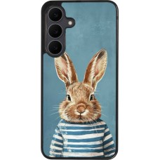 Samsung Galaxy S25 FE Case Hülle - Silikon schwarz Easter 2026 Rabbit navy