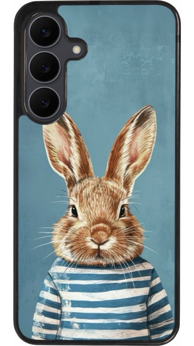 Samsung Galaxy S25 FE Case Hülle - Silikon schwarz Easter 2026 Rabbit navy