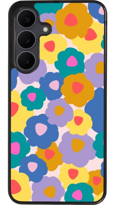 Coque Samsung Galaxy S25 FE - Silicone rigide noir Easter 2024 flower power
